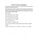 Reporte de pruevas
