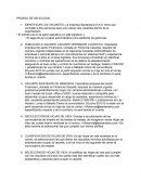 Proceso de seleccion La empresa Santamaría S.A.S.