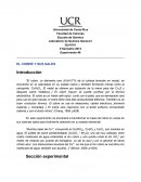 Reporte de laboratorio: El cobre y sus sales