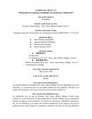 Proyecto Mejorar la Conducta de los alumnos