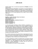 Resumen de la obra: Aire dulce