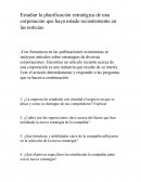 Ejercicio individual de planificación estratégica