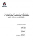 Características de la deserción académica de los estudiantes de Enfermería de la Universidad Andrés Bello, periodo 2010-2014