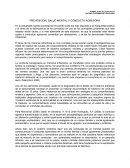 Modelo bPREVENCION, SALUD MENTAL Y CONDUCTA AGRESORA