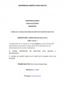 ADMINISTRACION EDUCATIVA Diferencia entre gerencia y administración