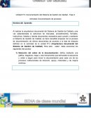 Unidad N°3. Documentación del Sistema de Gestión de Calidad - Fase 2 Actividad: Documentación de procesos