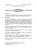 DISEÑO CURRICULAR DESDE LA PERSPECTIVA CONSTRUCTIVISTA