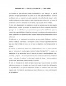 LA FAMILIA Y LA ESCUELA EN PRO DE LA EDUCACIÓN