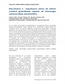 Mecanismos e importancia clínica de edema cerebral generalizado seguido de hemorragia subaracnoidea aneurismática.