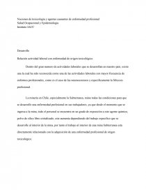 Control 3, nociones basicas de salud ocupacional y epidemiologia. Página 1