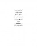 Teoría Económica Título del Control