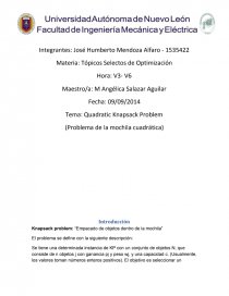 Mochila cuadratica. Página 1