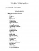 Terapia Psicoanalitica (guia de lectura).