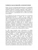 Contexto en que se desarrolló y evolucionó la teoría