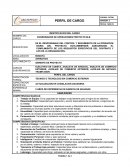 Cargo Coordinador de Operaciones