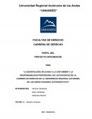 LA DEONTOLOGÍA APLICADA A LA COSTUMBRE Y LA RESPONSABILIDAD PROFESIONAL DE LOS DOCENTES DE LA CARRERA DE DERECHO DE LA UNIVERSIDAD REGIONAL AUTONOMA DE LOS ANDES UNIANDES, EXTENSION PUYO