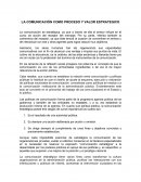 RESUMEN LA COMUNICACIÓN COMO PROCESO Y VALOR ESTRATEGICO