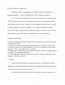 Resumen ciclo de vida de un producto