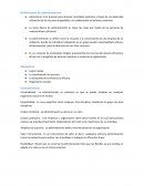 Definiciones de administración