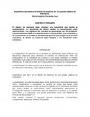 Importancia que tiene en el diseño de reactivos en una prueba objetiva de evaluación.