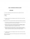 TALLER 3 “CUESTIONARIO DE ATENCIÓN AL CLIENTE”