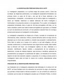 LA INVESTIGACIÓN PREPARATORIA EN EL NCPP