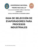 GUIA DE SELECCION DE EVAPORADORES