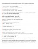 EXAMEN CORRESPONDIENTE AL CONCURSO INTERNO DE ORTOGRAFÍA PARA LOS ALUMNOS DEL SEGUNDO GRADO