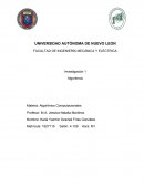 Cual es la Investigación de ALGORITMOS