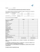 UN ACTA DE CONDICIONES DE NEGOCIACION PARA ENTREGA DE VEHICULOS