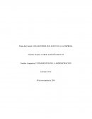 Nombre Asignatura: FUNDAMENTOS DE LA ADMINISTRACION