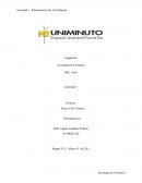 Planteamiento de un Problema. Ivestigacion Formativa
