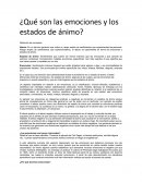 Que son las emociones y copmo funcionan