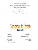 TERMINACION CONTRATO