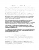 Análisis de la obra de Federico García Lorca.