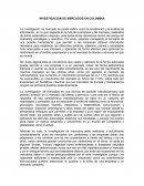 UNA PROFUNDA INVESTIGACION DE MERCADOS EN COLOMBIA