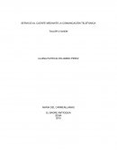 Servicio al cliente mediante informacion telefonica