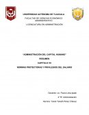 Administración del capital humano. Normas protectoras y privilegios del salario