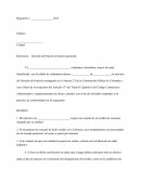 Referencia: Derecho de Petición en Interés particular