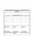 PLAN DE EMERGENCIA EN INSTALACIONES DE OFICINA CENTRAL