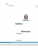 Syllabus Alimentos