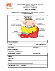 FICHA DE LECTURA “CUANDO COMPRENDO LO QUE LEO, PUEDO HABLAR Y ESCRIBIR COHERENTEMENTE”. Página 1