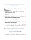 El primer paso es delimitar el objeto de estudio esto nos permitirá decidir el método y la población a estudiar.