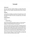 Torricelli Observación