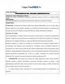 FUNDAMENTOS DEL PROCESO ADMINISTRATIVO CVUDES