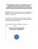 Apoyo a estudiantes con bajo desempeño