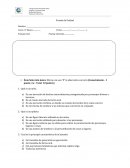 Prueba unidad 5, sextos básicos