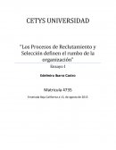 Los procesos de reclutamiento y selección definen el rumbo de la organización