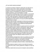 ¿Por qué decidí estudiar psicología?