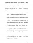 La práctica de intervención de bases pedagógicas de la educación especial